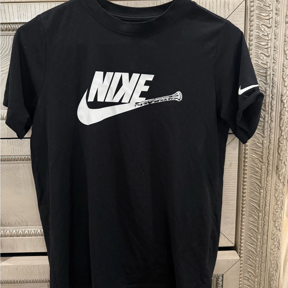 Nike Black Baseball Logo Graphic T-Shirt Boys Large